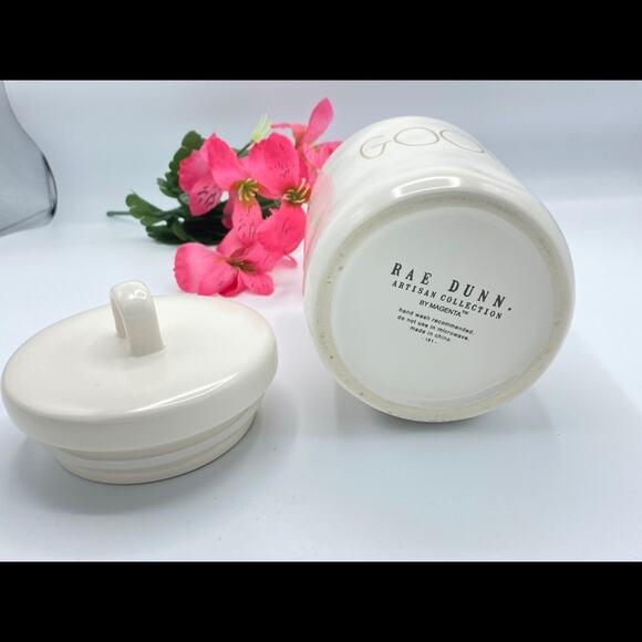 Rae Dunn GOODIES Canister LL Gold Iridescent Farmhouse Kitchen Decor Storage - Picture 6 of 9